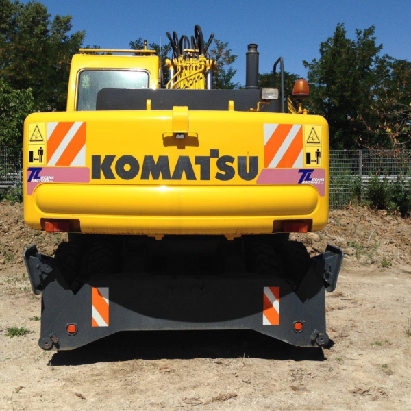 KOMATSU PW 170 ESCAVATORE GOMMATO - immagine 2