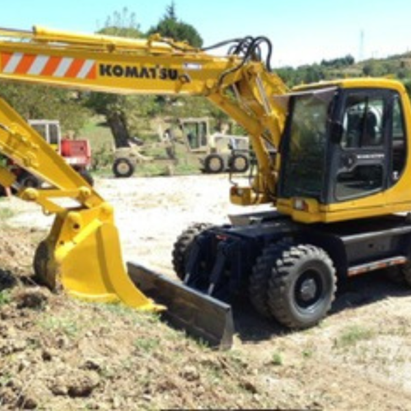 KOMATSU PW 170 ESCAVATORE GOMMATO - immagine 4