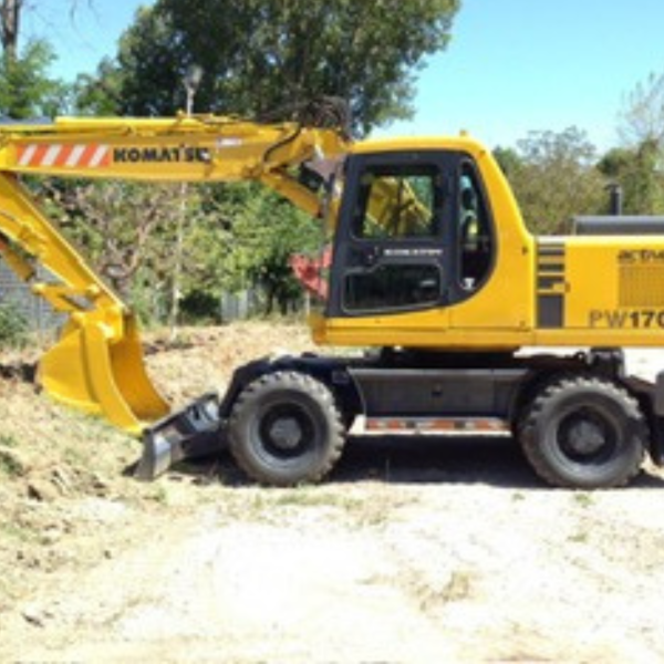 KOMATSU PW 170 ESCAVATORE GOMMATO - immagine 3